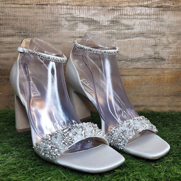 New Badgley Mischka Kendall Ankle Strap Sandal Sz 11.0 - Picture 2 of 10